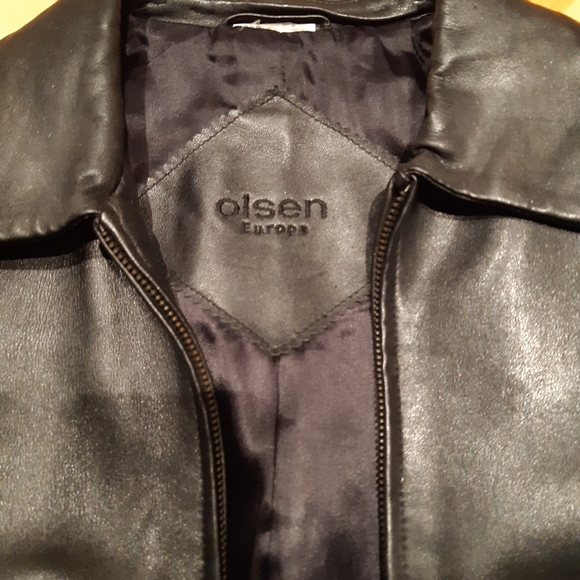 Olsen Europe pleather jacket - Picture 2 of 7